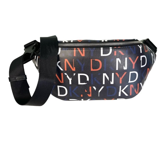 DKNY Women's Black Leather Multi-Functional Crossbody Belt Tilly Sling Bag NWT - Picture 1 of 7